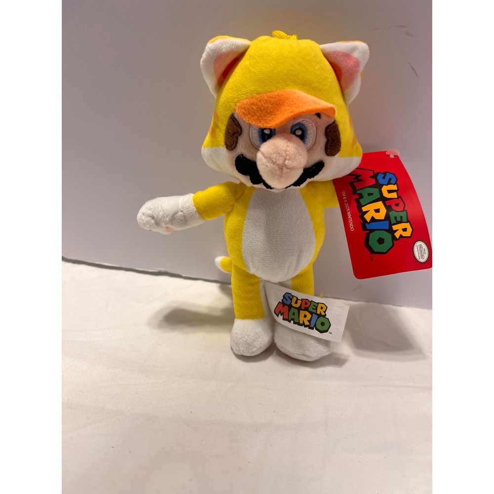 Nintendo Super Mario Cat Mario 8 Inch Yellow Plush Toy New With Tags 2023